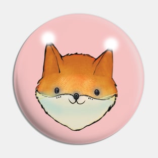 Funny fox artwork Pin