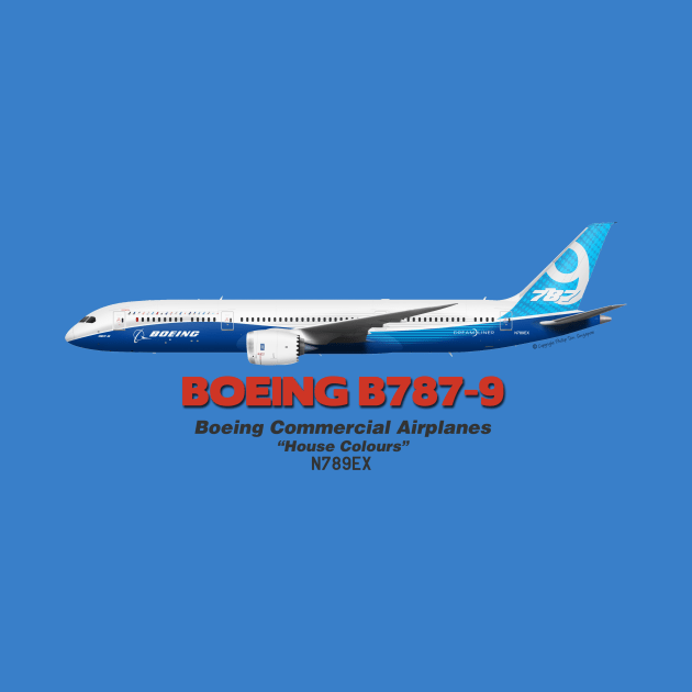 Boeing B787-9 - Boeing "House Colours" by TheArtofFlying