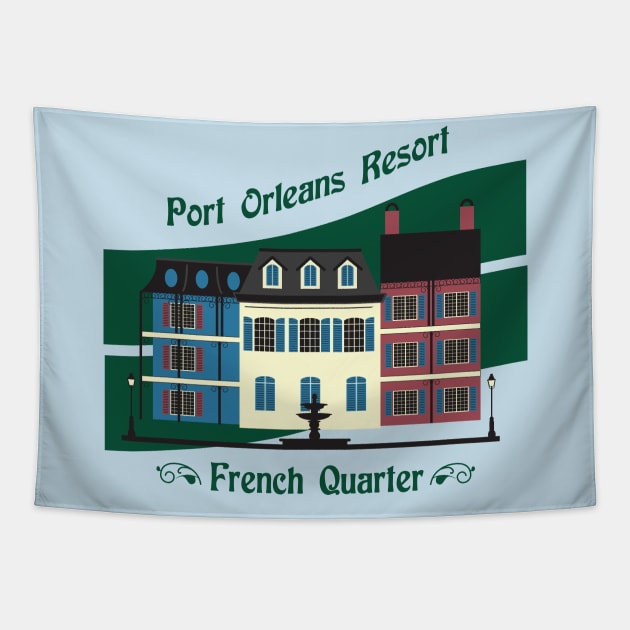 Port Orleans Resort French Quarter Tapestry by Lunamis