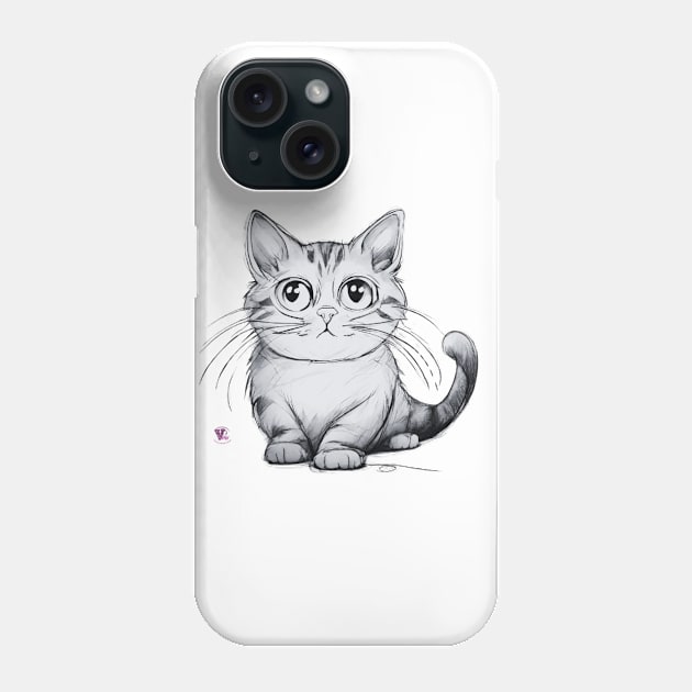 Cute Cat Phone Case by Viper Unconvetional Concept