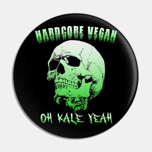 Hardcore Vegan Pin