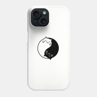 Cute yin yang cats Phone Case