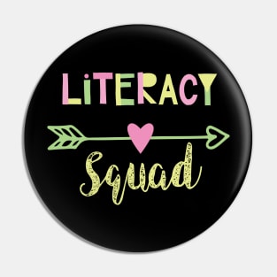 Literacy Squad Pin