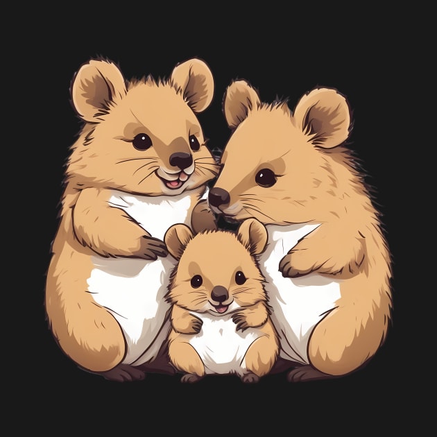 Cute Quokka Family by animegirlnft