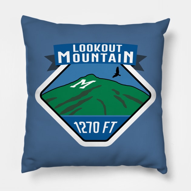 Lookout Mountain Colorado Pillow by zealology