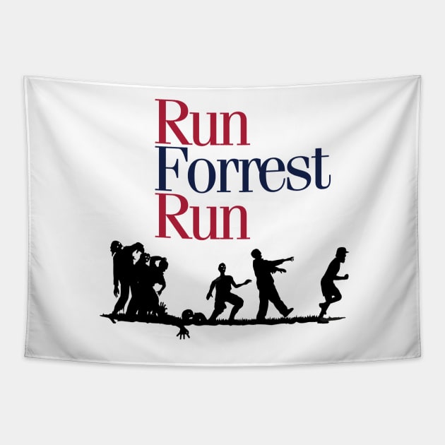 Run Forrest Run Tapestry by innercoma@gmail.com