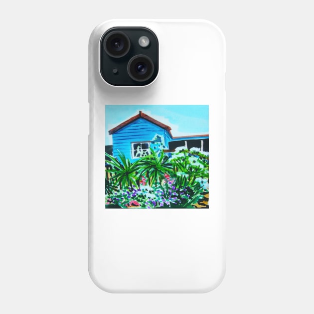 Blue Cottage Phone Case by veroniqueayac