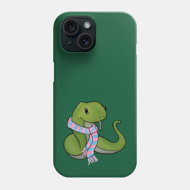 Trans Snake Mascot Phone Case by sophiedesigns