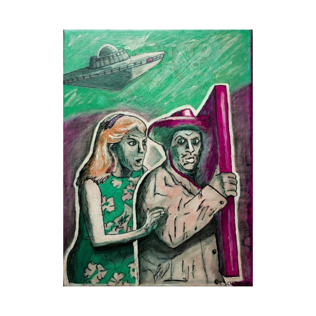 Saint-Tropez UFO Alien Invasion III by Edward Schtrudel