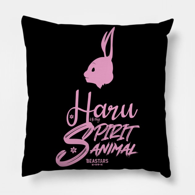 BEASTARS: HARU IS MY SPIRIT ANIMAL Pillow by FunGangStore