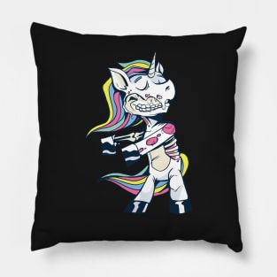 Zombie unicorn gift idea Pillow