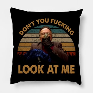 Retro Vintage Neo-Noirfilms Character Pillow