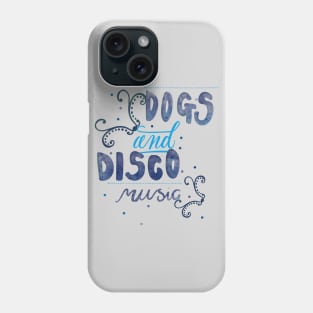 Dogs and Disco Music Pets, Old School T-shirt Phone Case