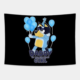 Bluey and Bingo daddy girl Tapestry