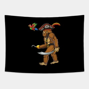 Bigfoot pirate Tapestry