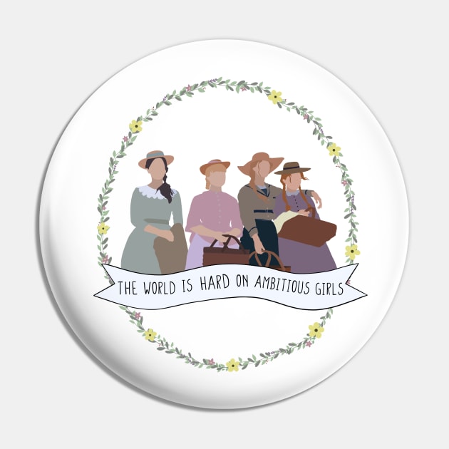 Minimalist Little Women Pin by erinrianna1