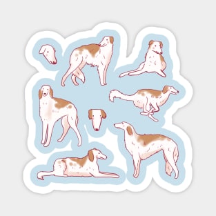 Long nose dog pattern Magnet