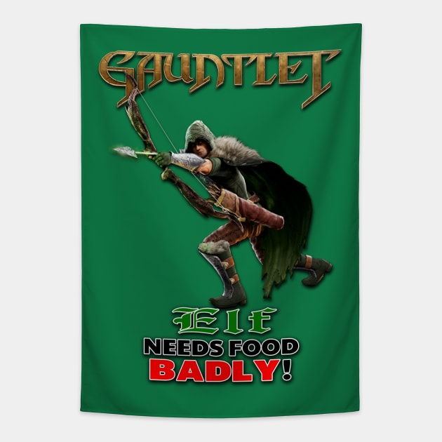 Gauntlet Elf - New Tapestry by BigOrangeShirtShop