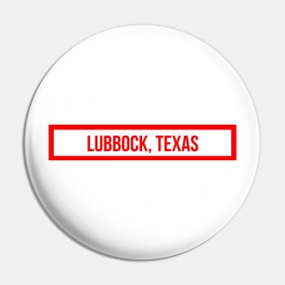 Lubbock Red Pin