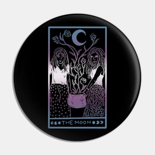 Midnight Margarita Moon - tarot card trans pride pastel Pin