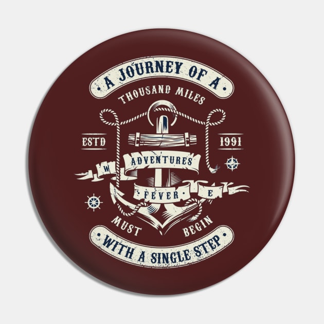 A journey of a thousand miles Pin by RamsApparel08