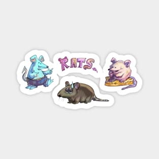 Exasperated Rat Party Pals Rodent Buddies Magnet
