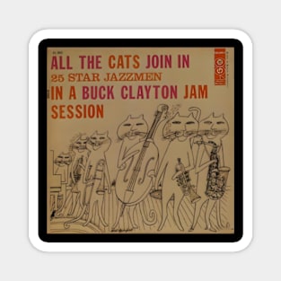 All the Cats Join In - Vintage Jazz Album Cover Magnet