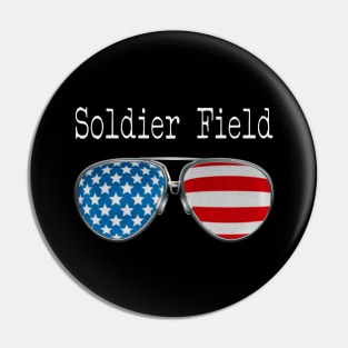 AMERICA PILOT GLASSES SOLDIER FIELD Pin