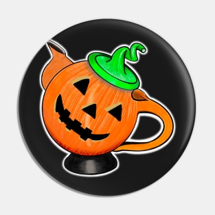 Halloween Tea Party Pin