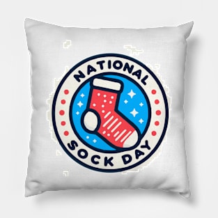 national sock day Pillow