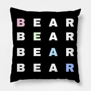 Bear Text - Typography Pillow