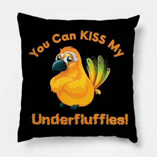 Sun Conure Parrot Kiss Underfluffies Pillow