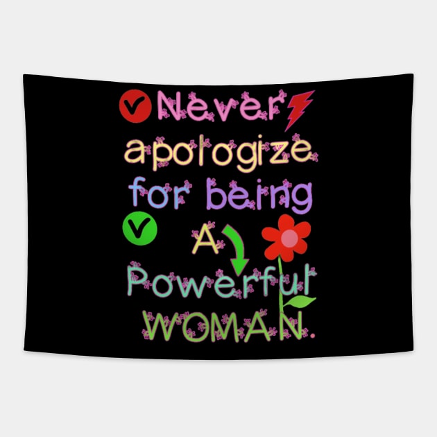 Powerful Woman Tapestry by SaBa Store