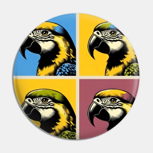 Pop Yellow-headed amazon Art - Cool Birds Pin