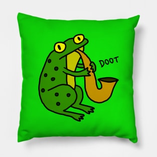 Jazz Frog (color) Pillow