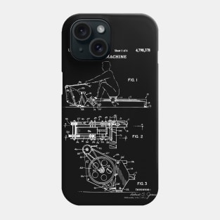 Rowing machine patent, ERG machine lover Phone Case