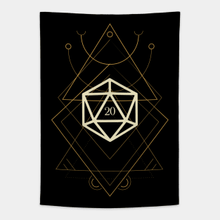 Esoteric Polyhedral D20 Dice Tarot Nine Tapestry