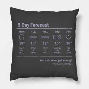 Friday I'm in love Forecast Pillow