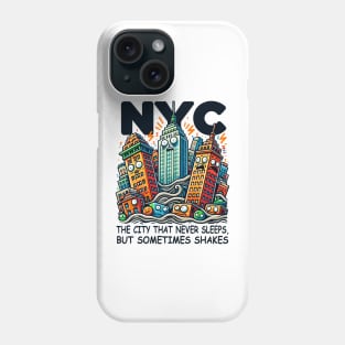 New York Buildings Tee: Fun City Art Phone Case