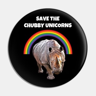 Save the Chubby Unicorns Pin