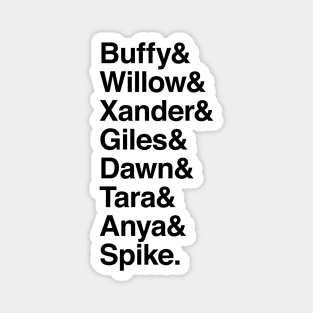 Buffy the Vampire Slayer Cast Magnet