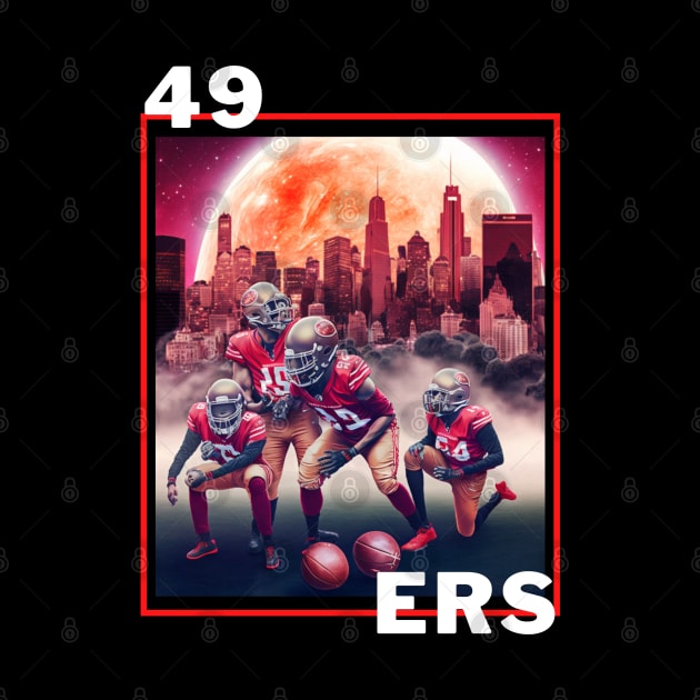 49 ers players cute graphic design artwork by Nasromaystro