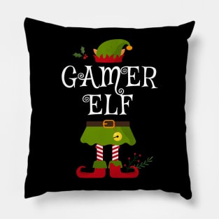 Gamer Elf Shirt , Family Matching Group Christmas Shirt, Matching T Shirt for Family, Family Reunion Shirts Pillow