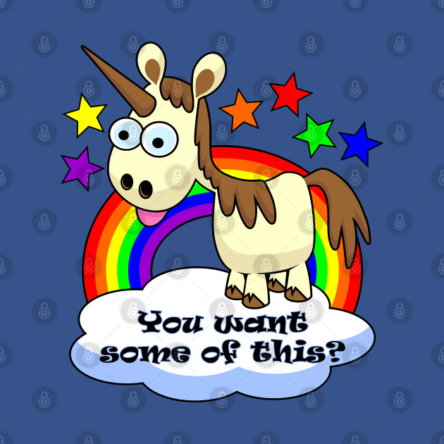 Disover Unicorn, want some of this? - Cartoons - T-Shirt