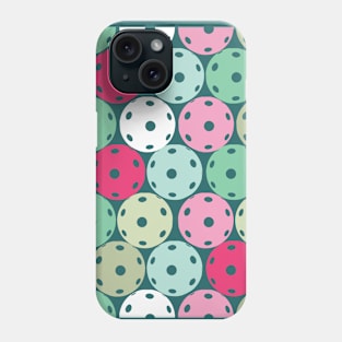 Pastel pink and green pickleballs Phone Case