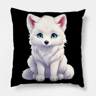 Snowy Snuggles Arctic Fox Pup Pillow