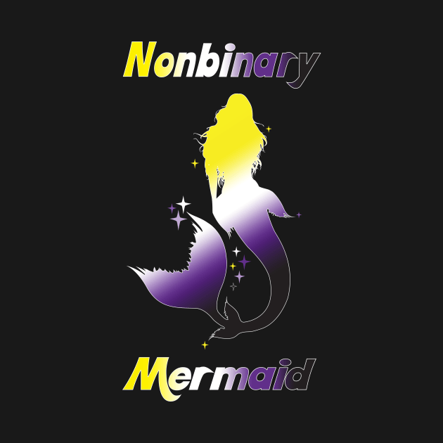 Nonbinary Mermaid Gay Pride Parade Non-Binary Mermaid by glintintheeye