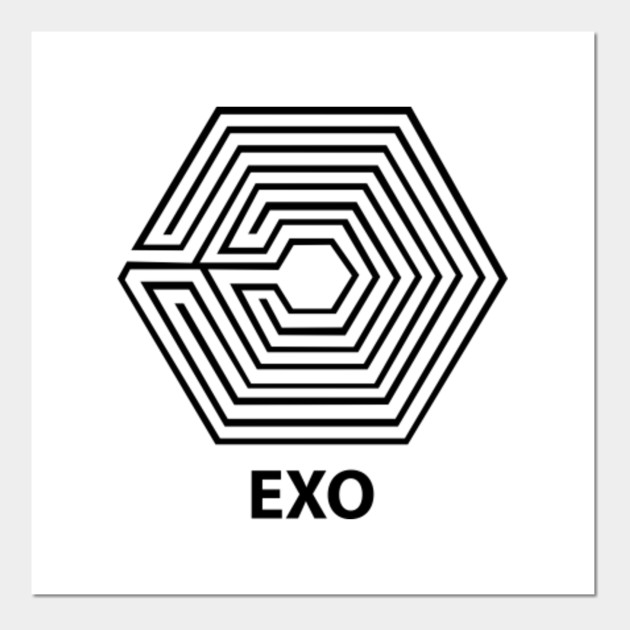 exo logo exo logo posters and art prints teepublic