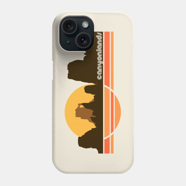 Canyonlands Retro 70s Tourist Souvenir National Park Phone Case by darklordpug