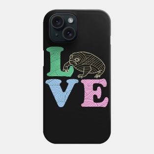 I Love Black Desert Rain Frog Phone Case